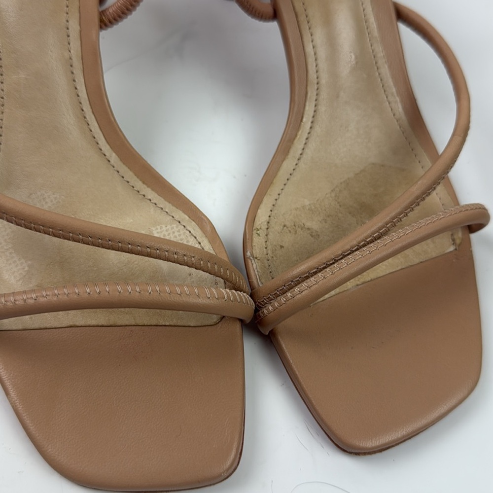 Schutz Chessie Mid Sandal in True Beige - Picture 6 of 9